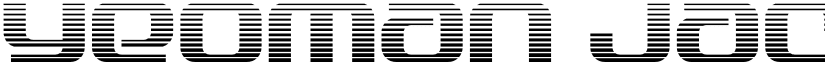 Yeoman Jack Gradient Regular font