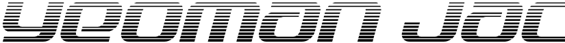 Yeoman Jack Gradient Italic Regular font