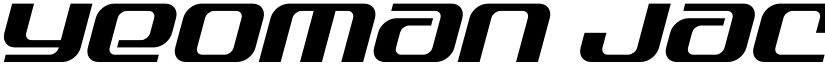 Yeoman Jack Italic Regular font