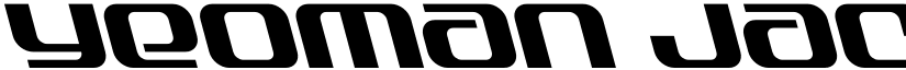 Yeoman Jack Leftalic Regular font