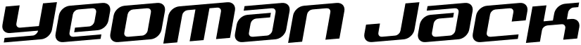 Yeoman Jack Rotalic Regular font