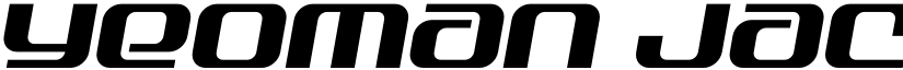 Yeoman Jack Semi-Italic Regular font