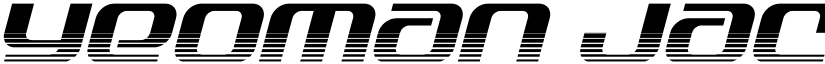 Yeoman Jack Twotone Italic Regular font