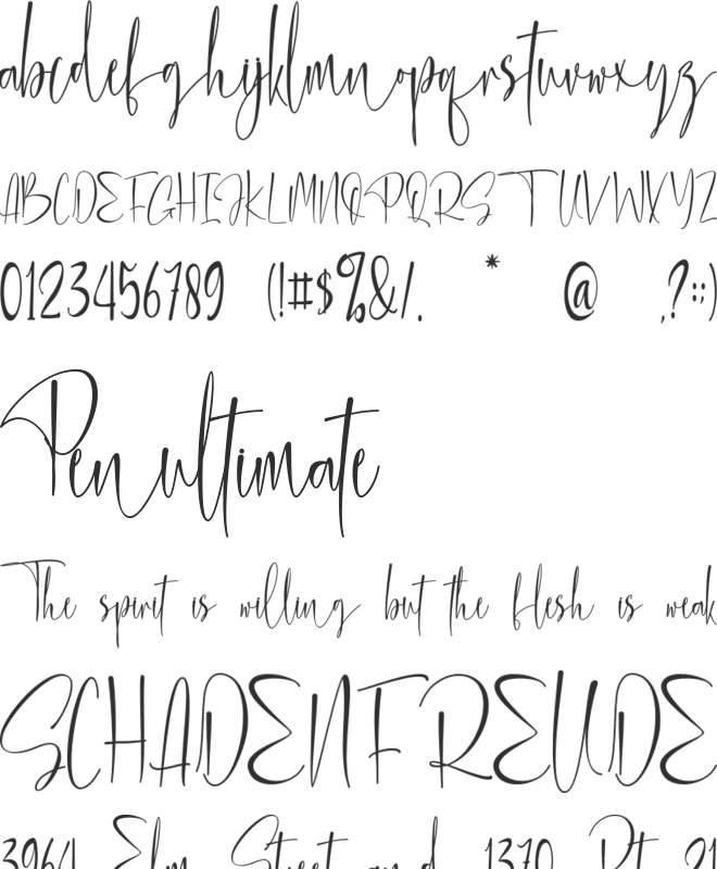 Spellbound - personal use font preview
