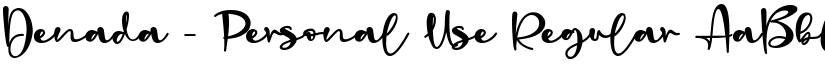 Denada - Personal Use Regular font