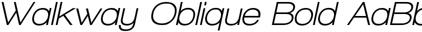 Walkway Oblique Bold font
