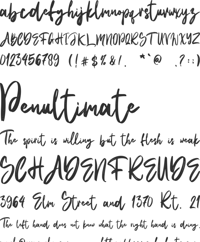 Natural Handwritten - Personal font preview