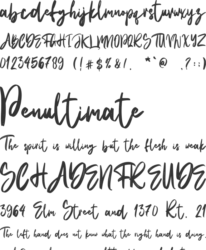 Natural Handwritten - Personal font preview
