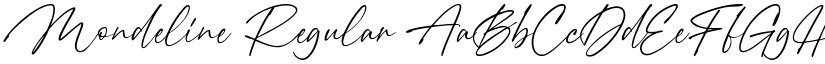 Mondeline Regular font