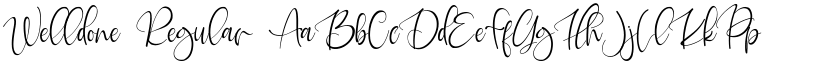 Welldone Regular font