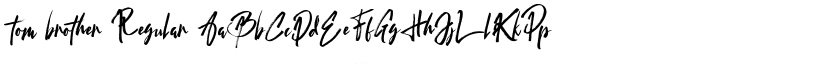 tom brother Regular font