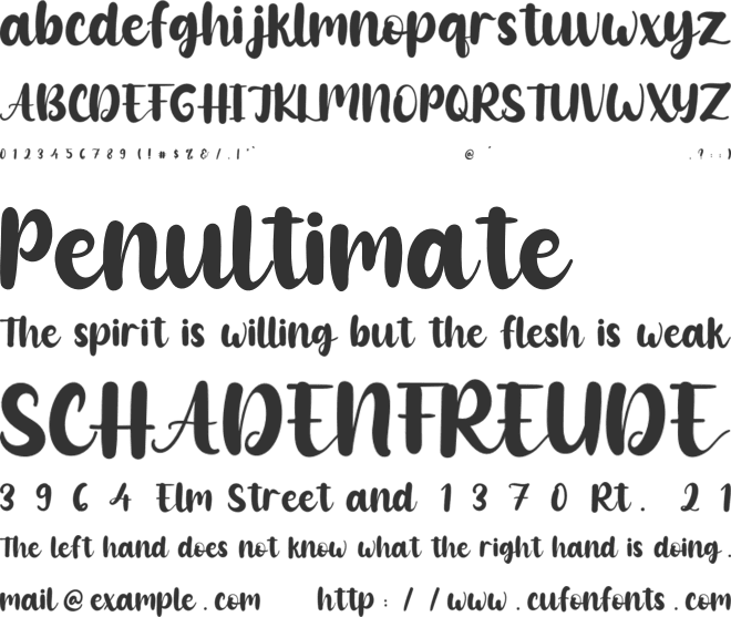 Cute Cartoon font preview