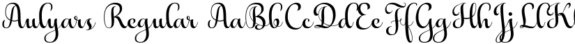 Aulyars Regular font