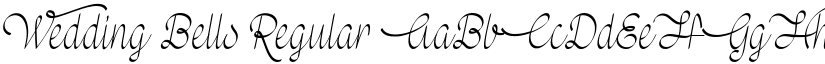 Wedding Bells Regular font