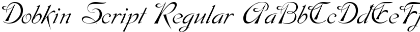 Dobkin Script Regular font