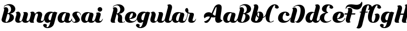 Bungasai Regular font