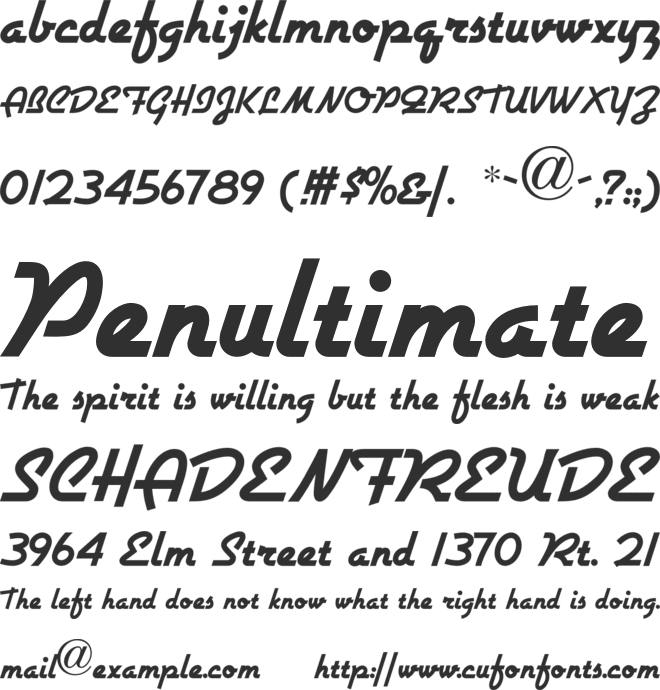 Airstream NF font preview