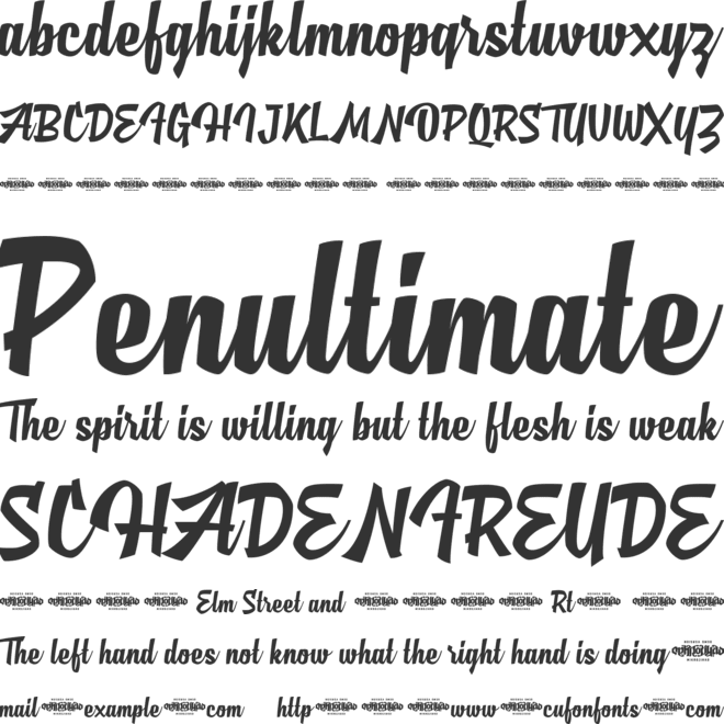 MJ AlGhifari font preview