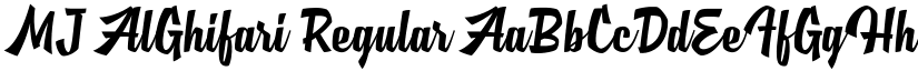 MJ AlGhifari Regular font