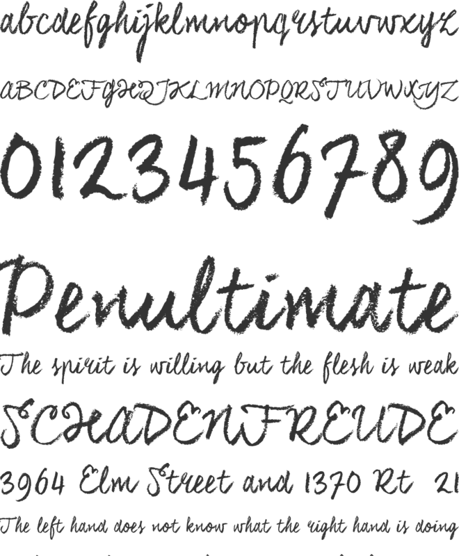 CoalhandLukeTRIAL font preview