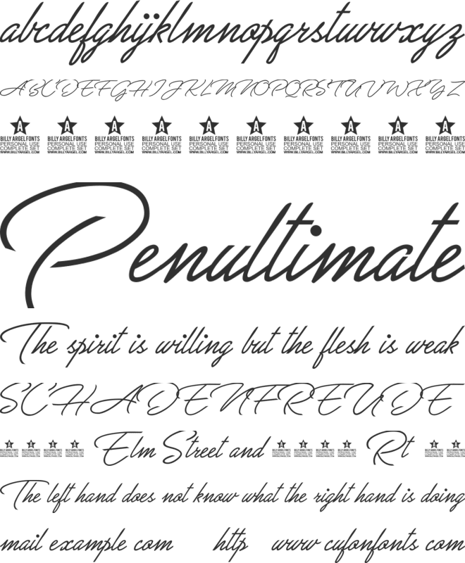 Great Day Personal Use font preview