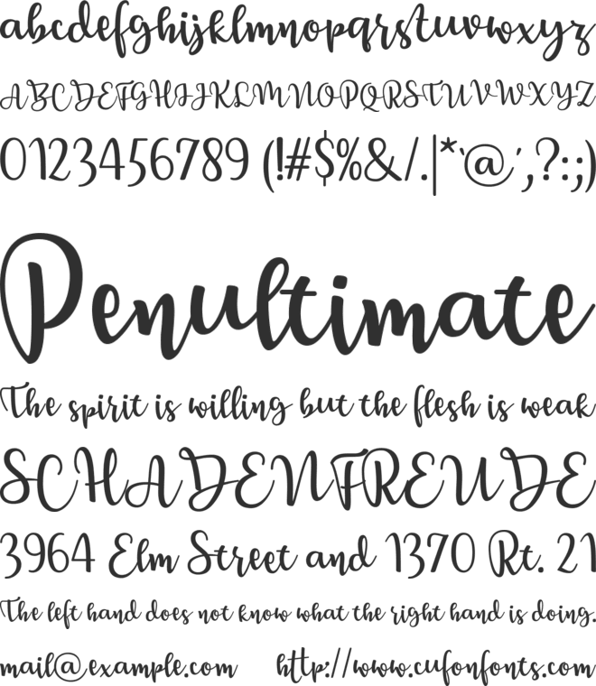 Breetty font preview