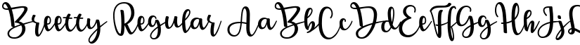 Breetty Regular font