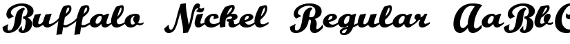 Buffalo Nickel Regular font
