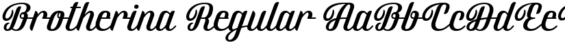 Brotherina Regular font