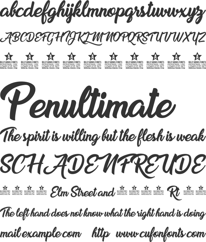 Sweet Sensations Personal Use font preview