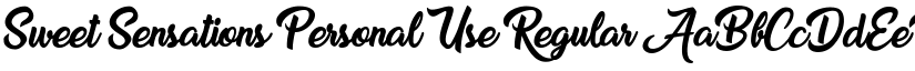 Sweet Sensations Personal Use Regular font