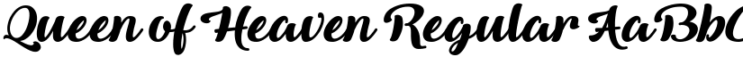 Queen of Heaven Regular font