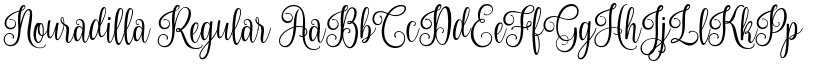 Nouradilla Regular font