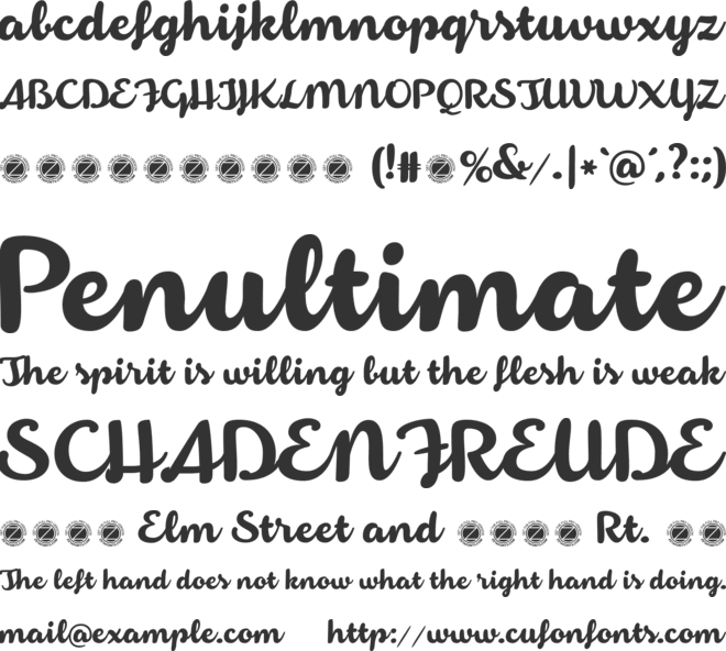 Armonioso font preview