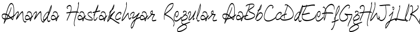 Ananda Hastakchyar Regular font