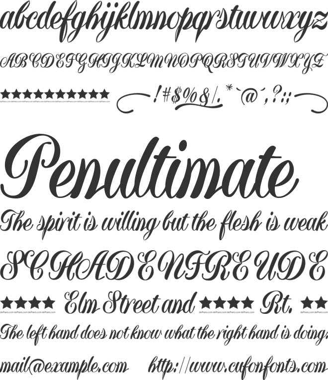 Yugoslavia font preview