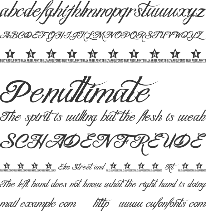 BLANC CHATEAU font preview