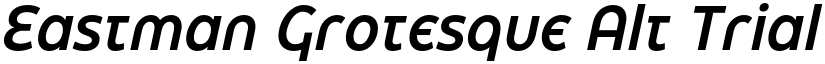 Eastman Grotesque Alt Trial DemiBold Italic font