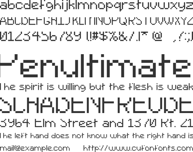 Sprite Comic font preview