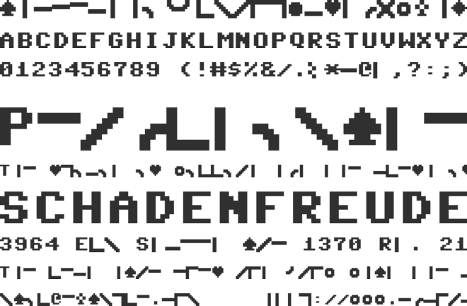 Commodore Server font preview