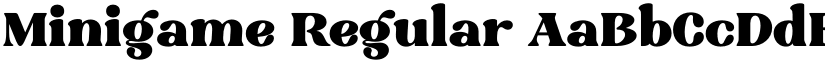 Minigame Regular font