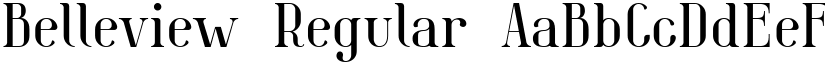 Belleview Regular font