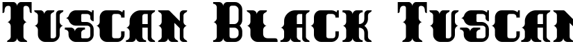 Tuscan Black Tuscan Black font