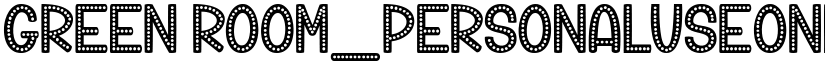 Green Room_PersonalUseOnly Regular font