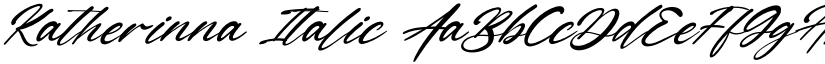 Katherinna Italic font