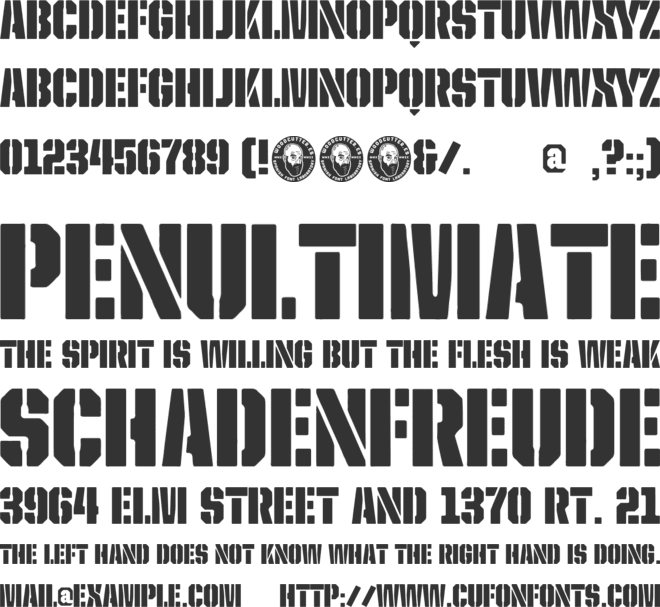 Las Brigadas font preview