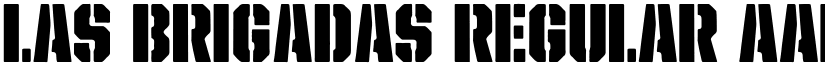 Las Brigadas Regular font