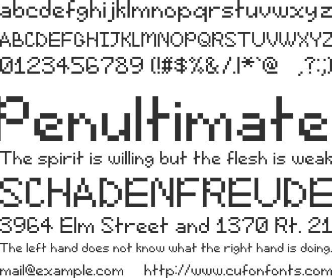 Emoticomic font preview