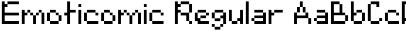 Emoticomic Regular font