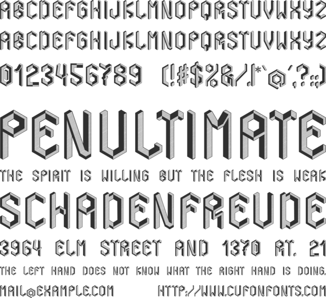 Orthographix font preview